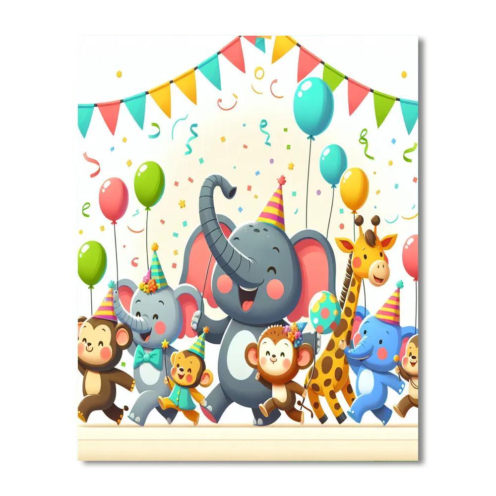 Animal Parade Spectacular Paint By Number