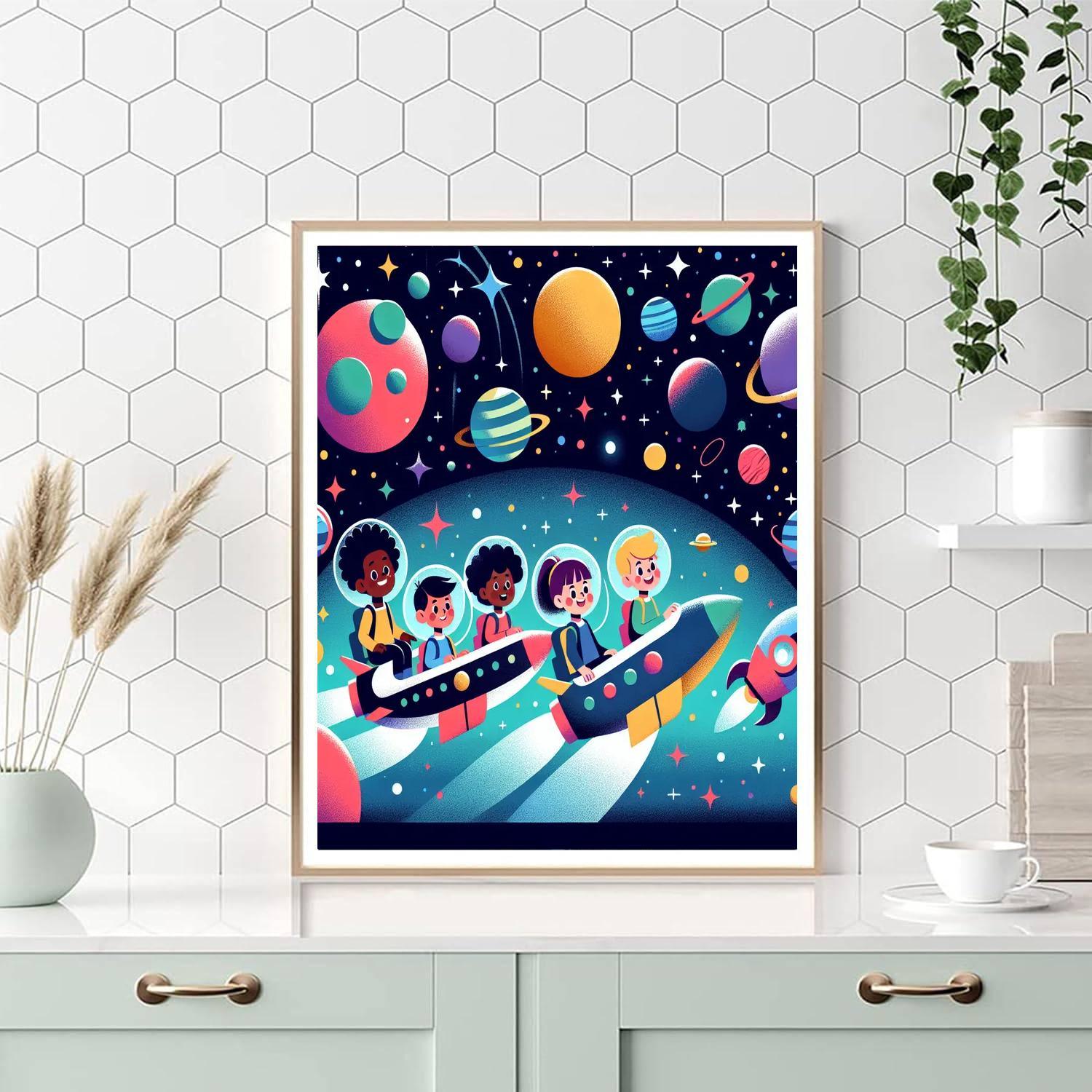 Galaxy Explorers Quest Number Painting