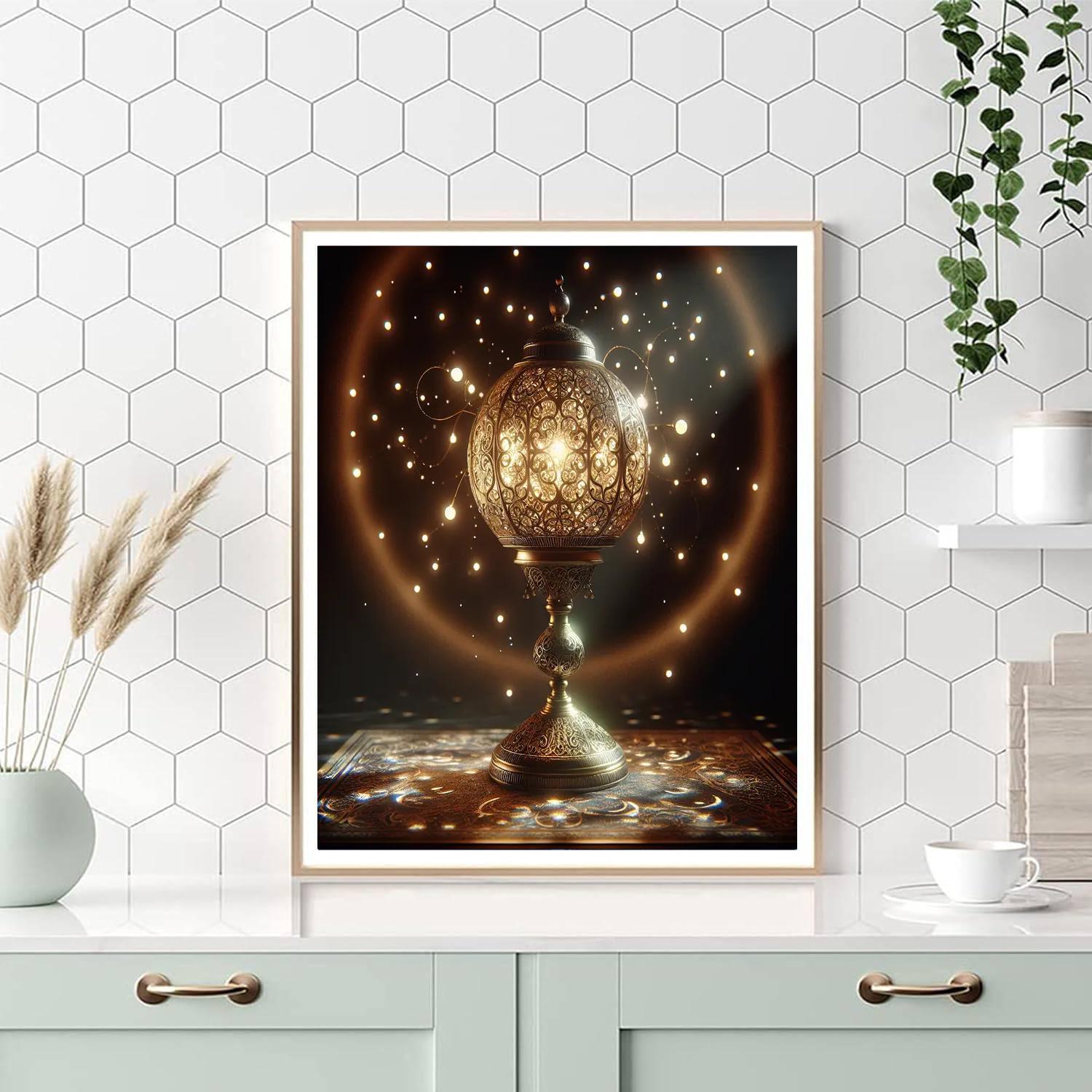 Enchanted Twilight Lamp Painting Number Kit