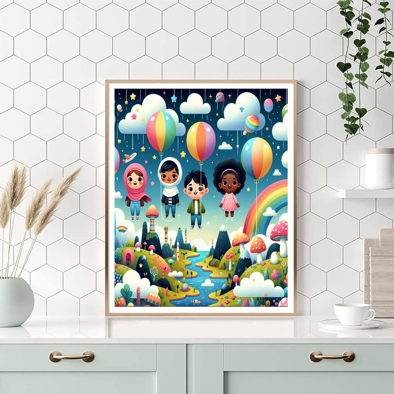 Dreamland Balloon Ride Paint By Numbers