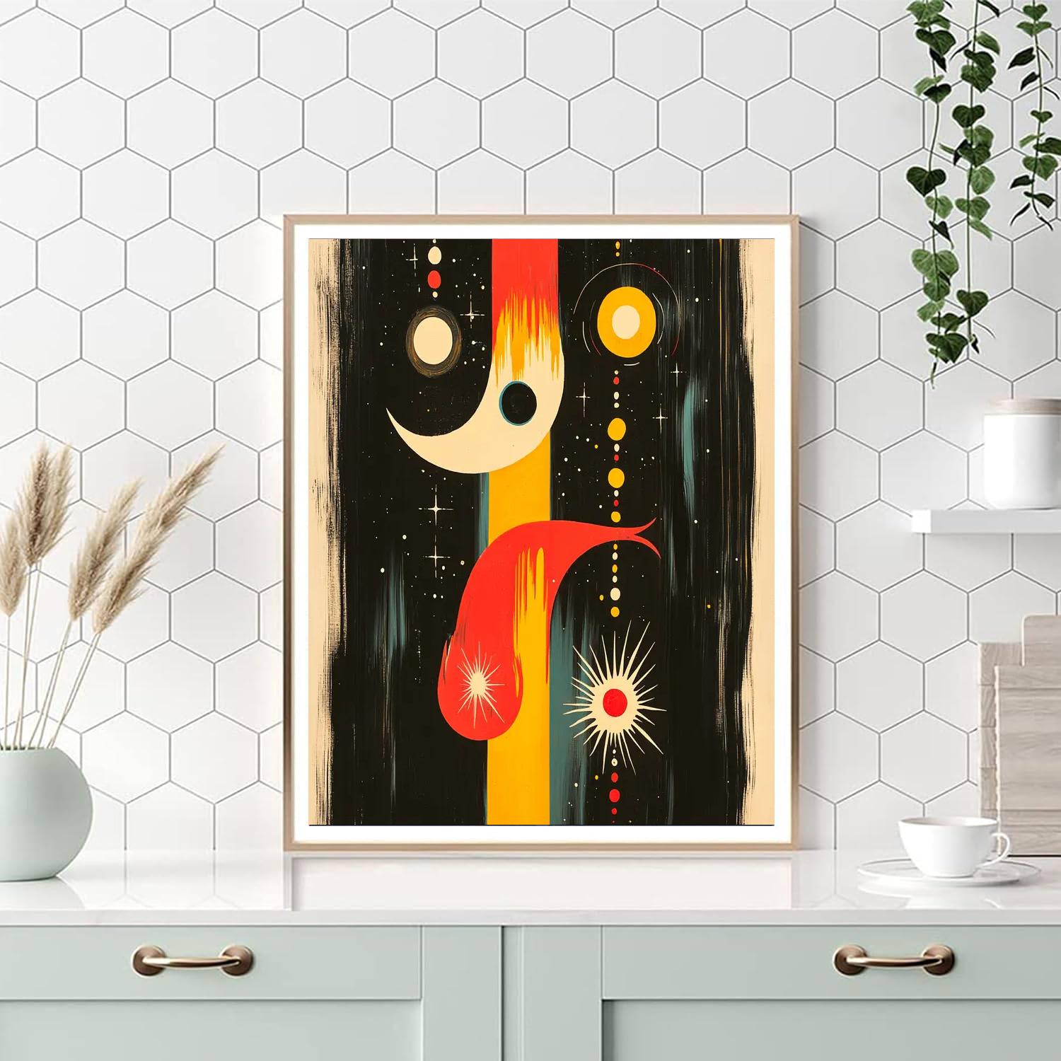 Joan Miró Inspired Symbols Of The Universe  Painting Number Kit