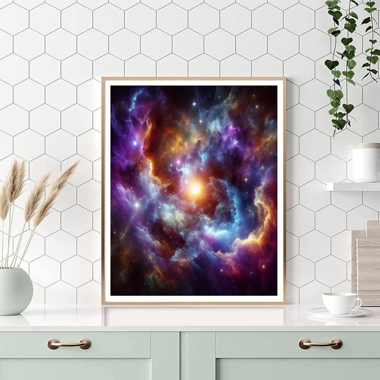 Galactic Nebula Adventure Painting By Numbers Kit