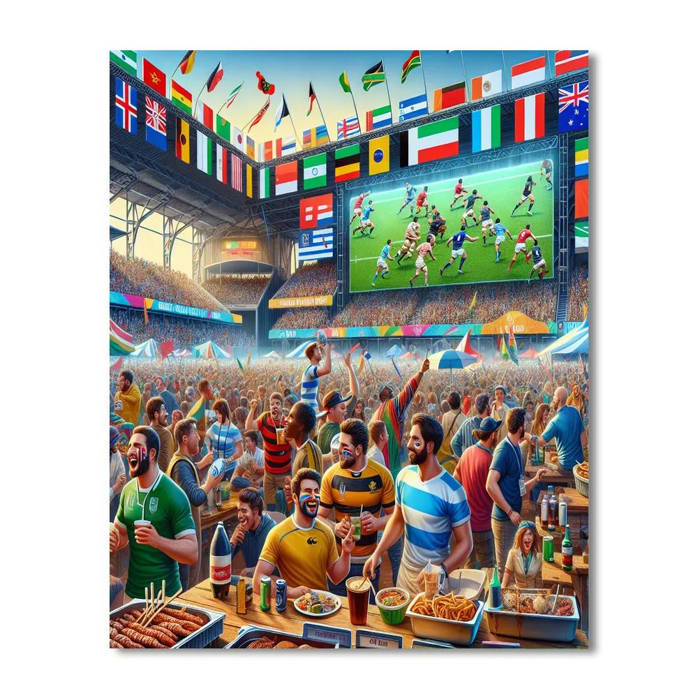 Rugby World Cup - Various Locations Painting Number Kit