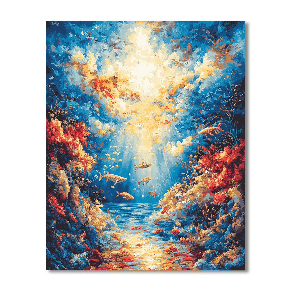 Salvador Dali Inspired Surrealist Ocean Dreams  Paint By Numbers Kits