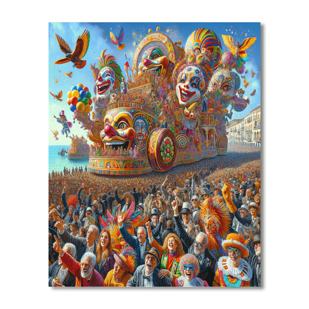 Carnevale Di Viareggio - Viareggio, Italy Paint By Color
