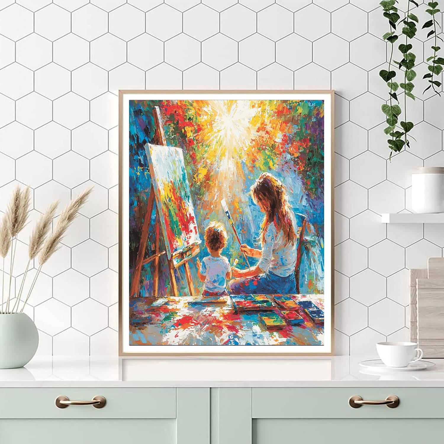 Canvas Of Shared Dreams Number Painting