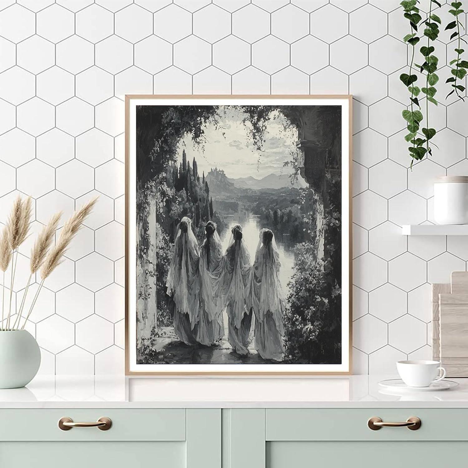 Caravaggio Inspired Veil Of Dreams  Paint By Numbers Art