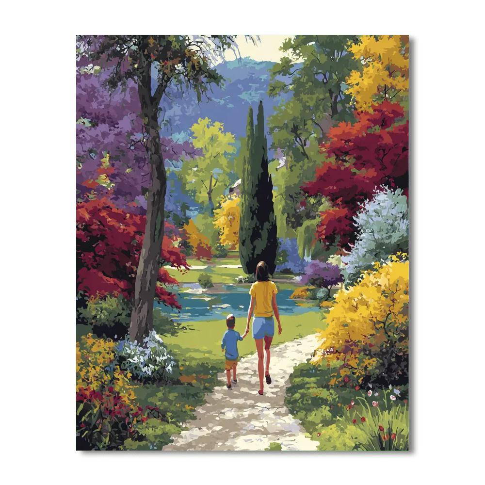 Mother's Love Through The Seasons Number Painting