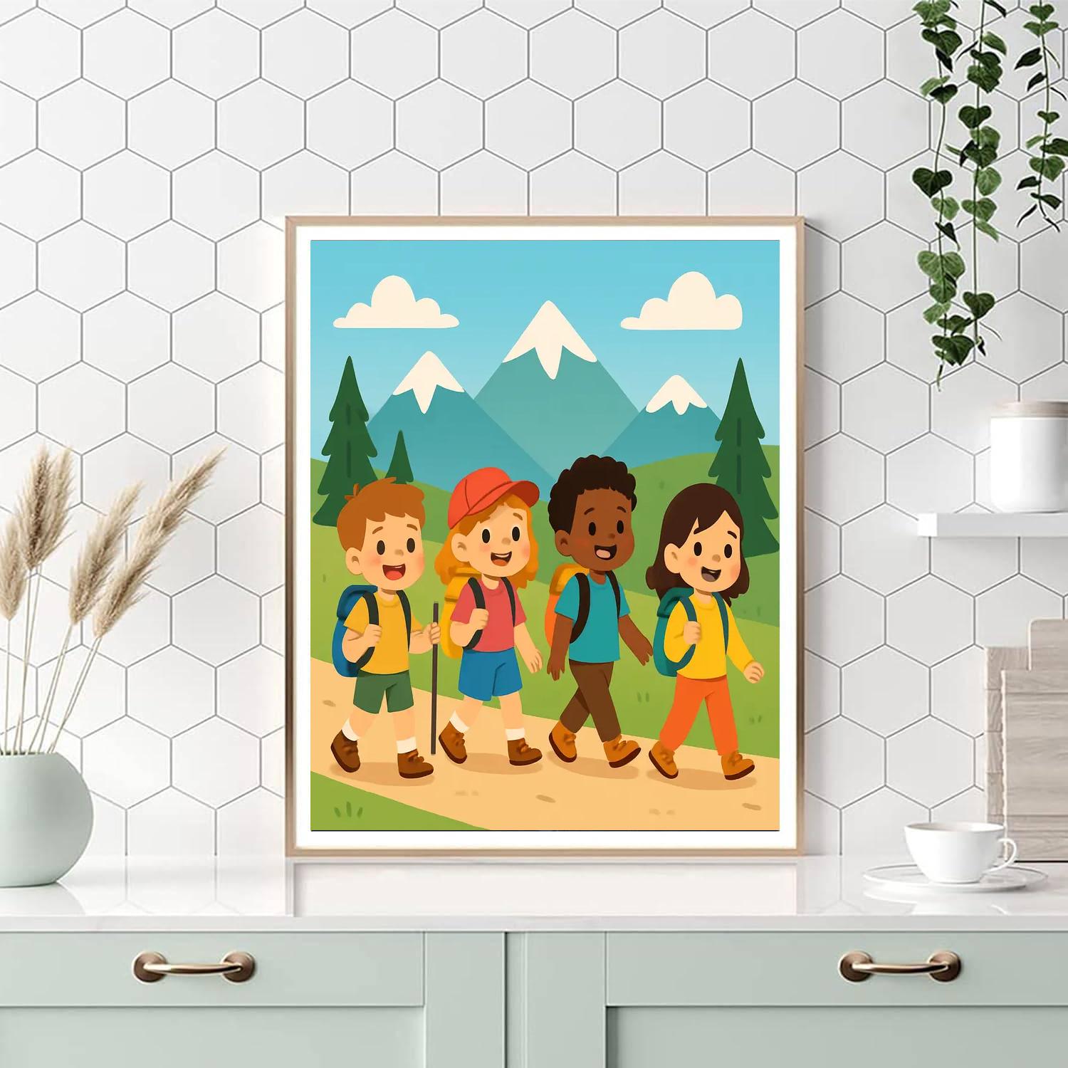 Happy Hikers Paint By Numbers