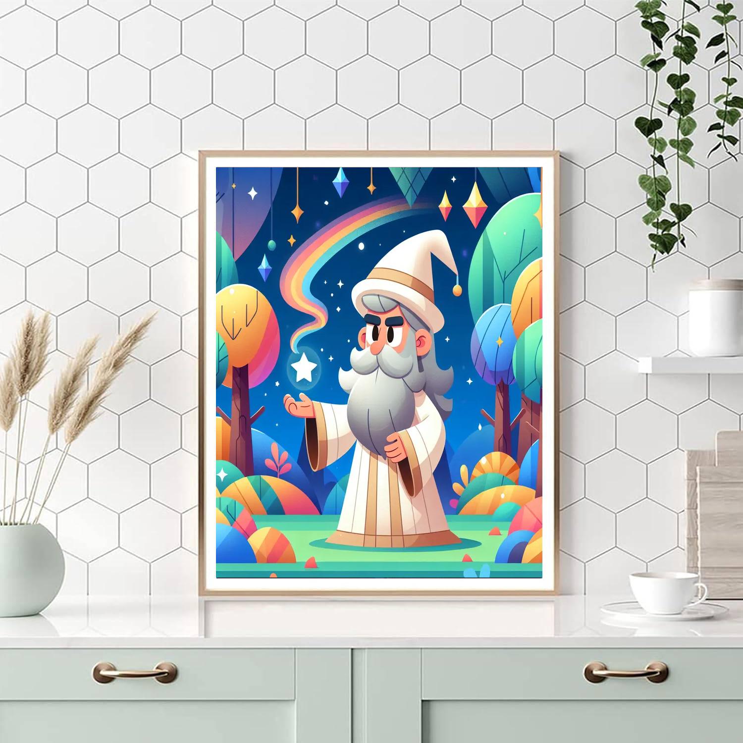 Mystical Wizard's Realm Paint By Numbers Kits