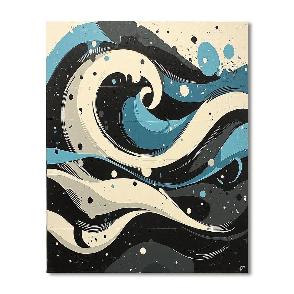 Banksy Inspired Rise Against The Tide  Number Painting