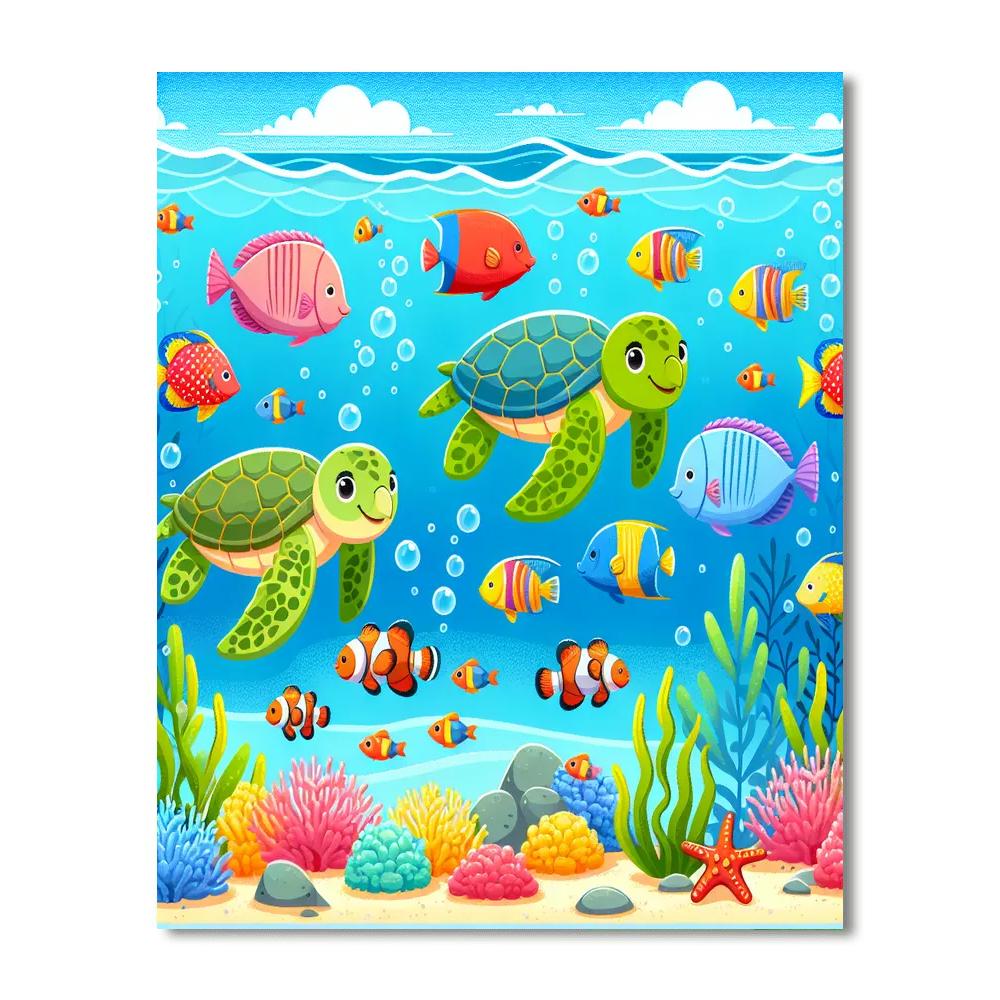 Ocean Wonders Adventure Paint By Numbers