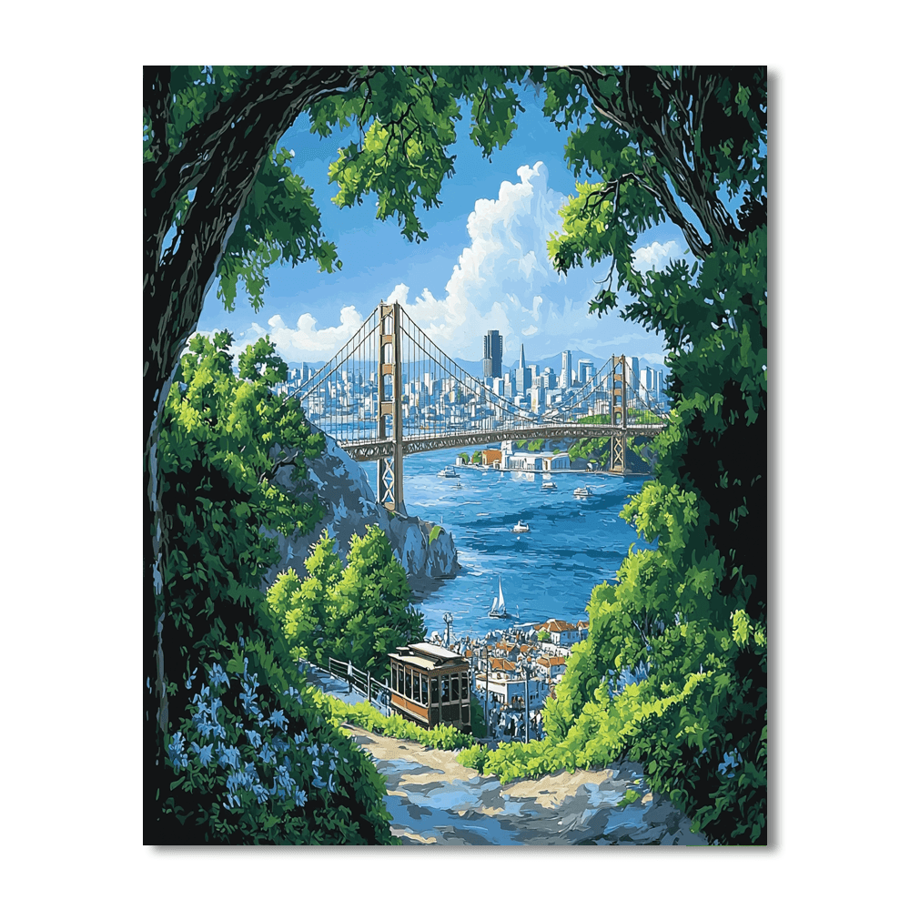 San Francisco Bay Area Paint By Numbers Kits