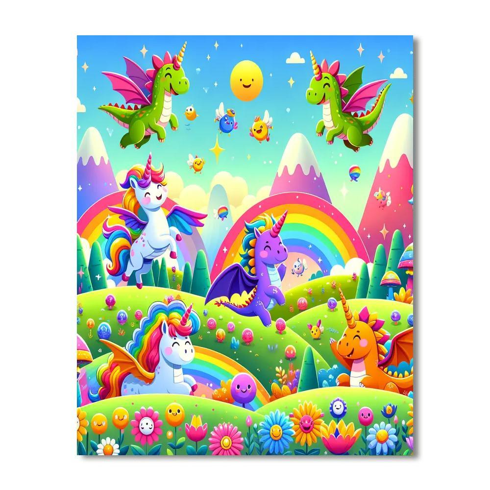 Magical Fantasy Adventures Paint By Numbers Kits