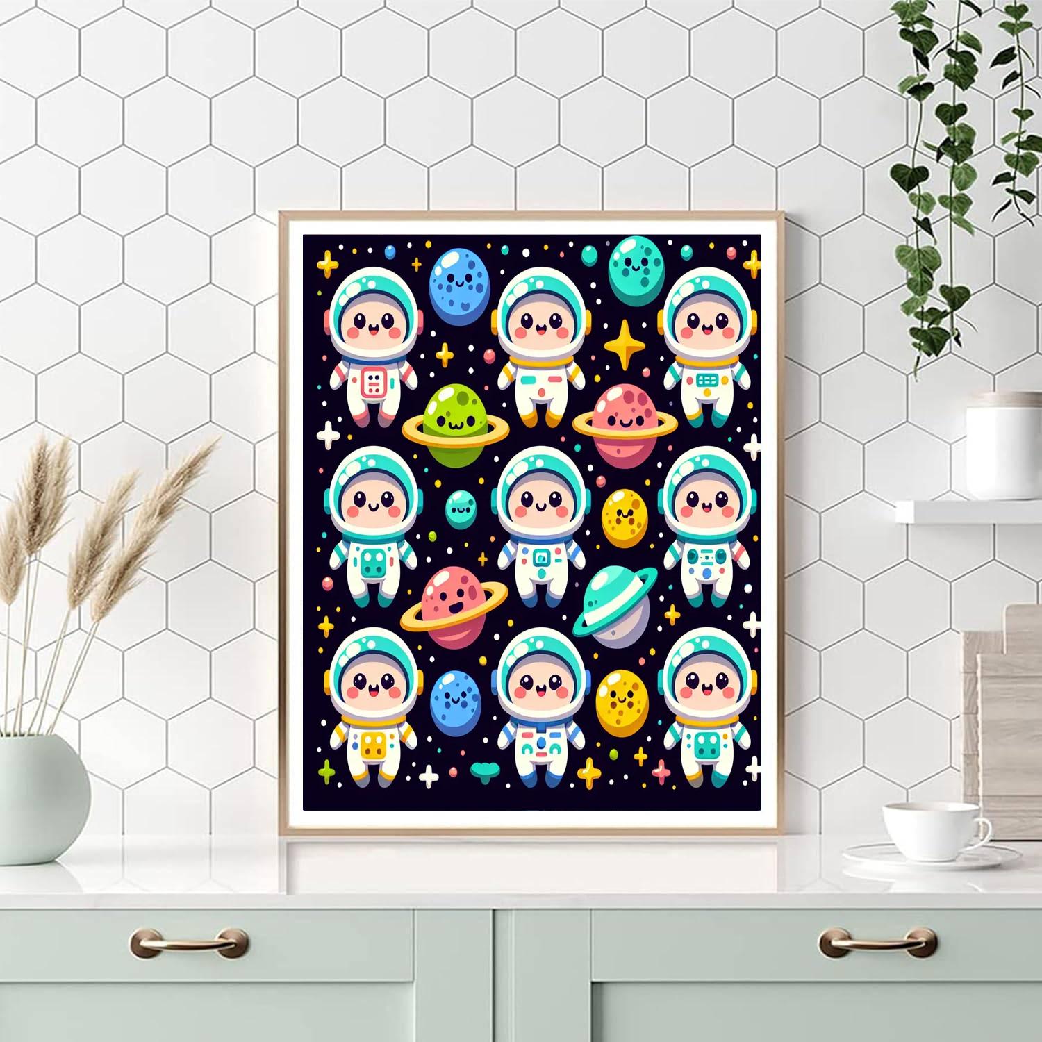 Adventure Astronauts Paint By Color