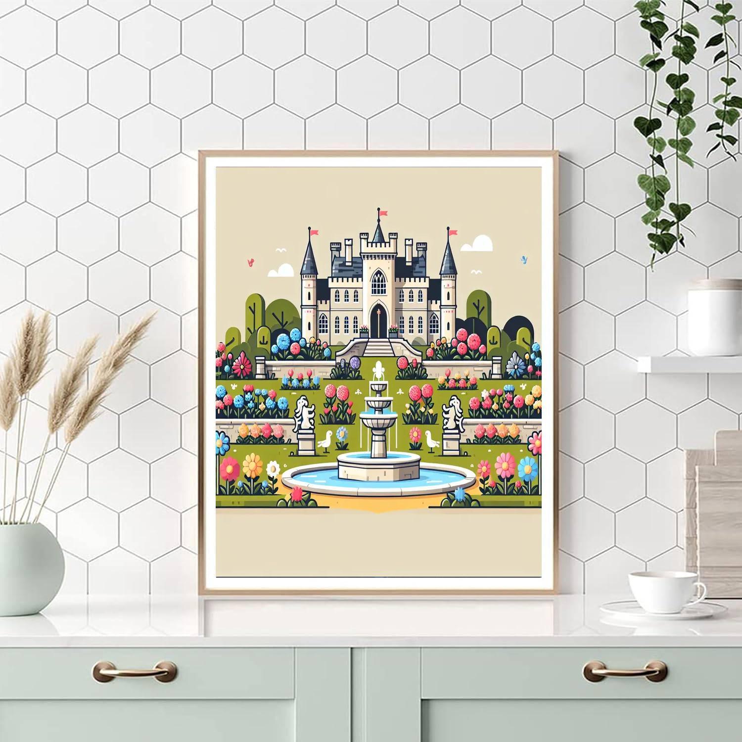 Castle Garden Adventure Paint By Numbers