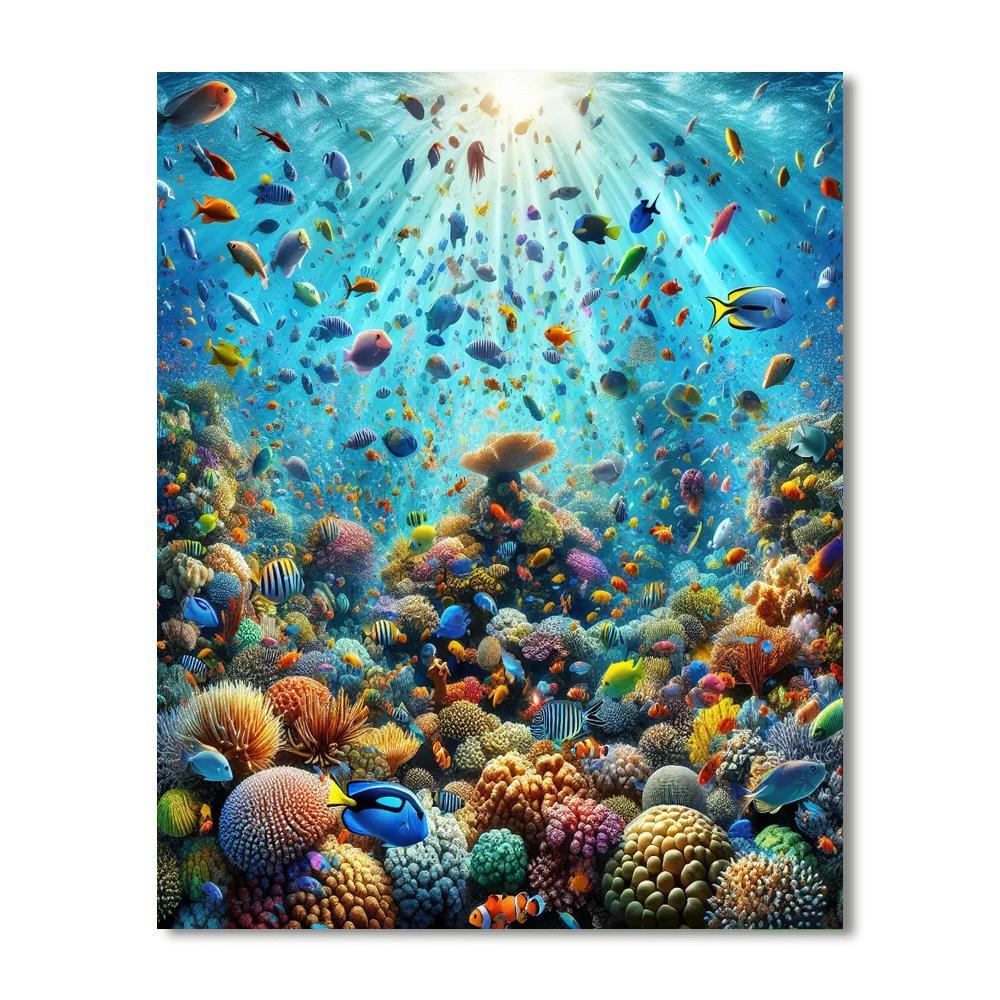Tropical Fish Paradise Paint By Number