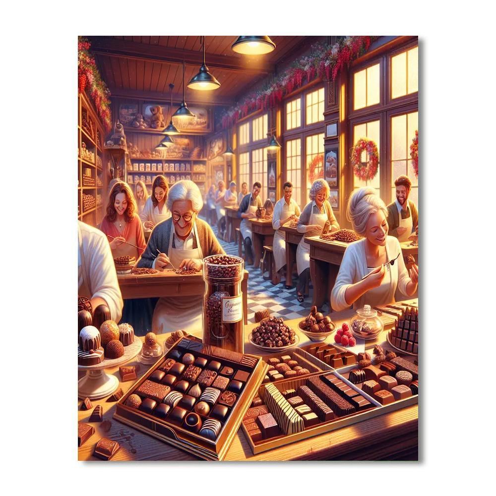 World Chocolate Day - Switzerland Numbered Painting Kits