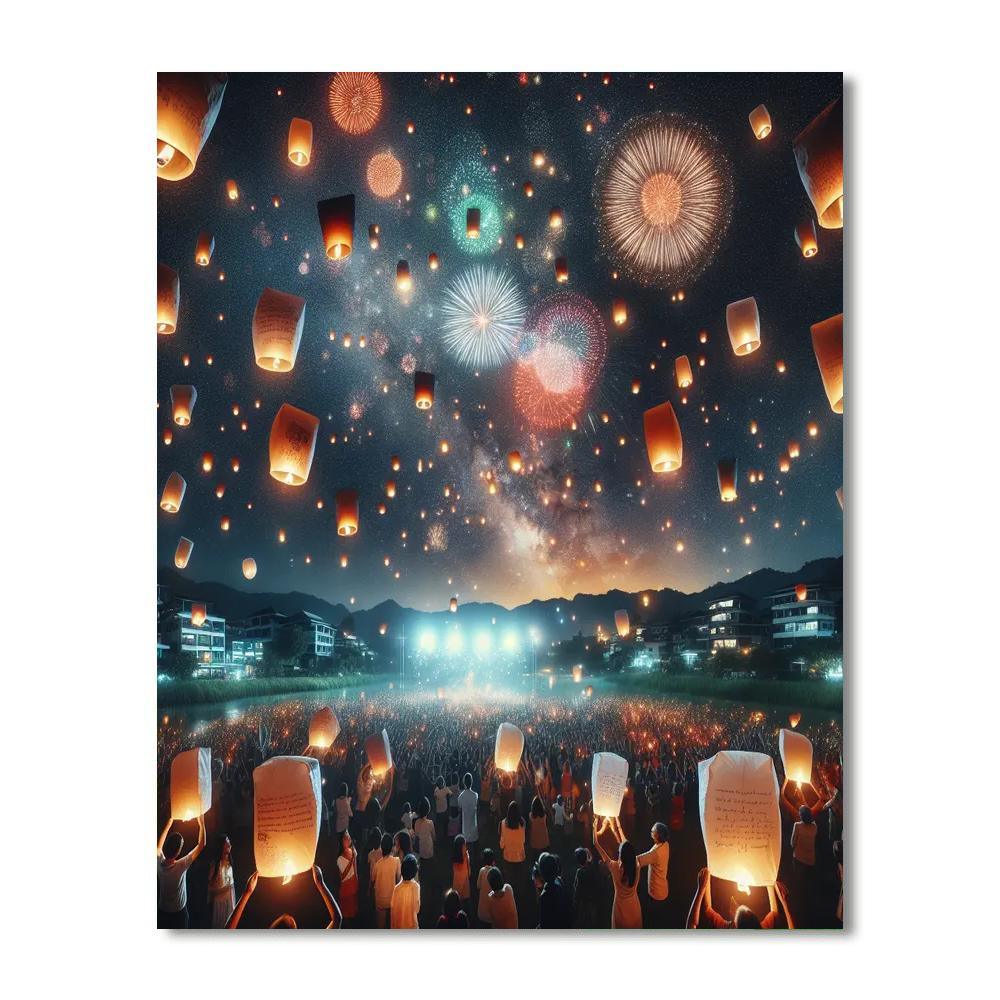 Chinese Lantern Festival - Pingxi Number Painting