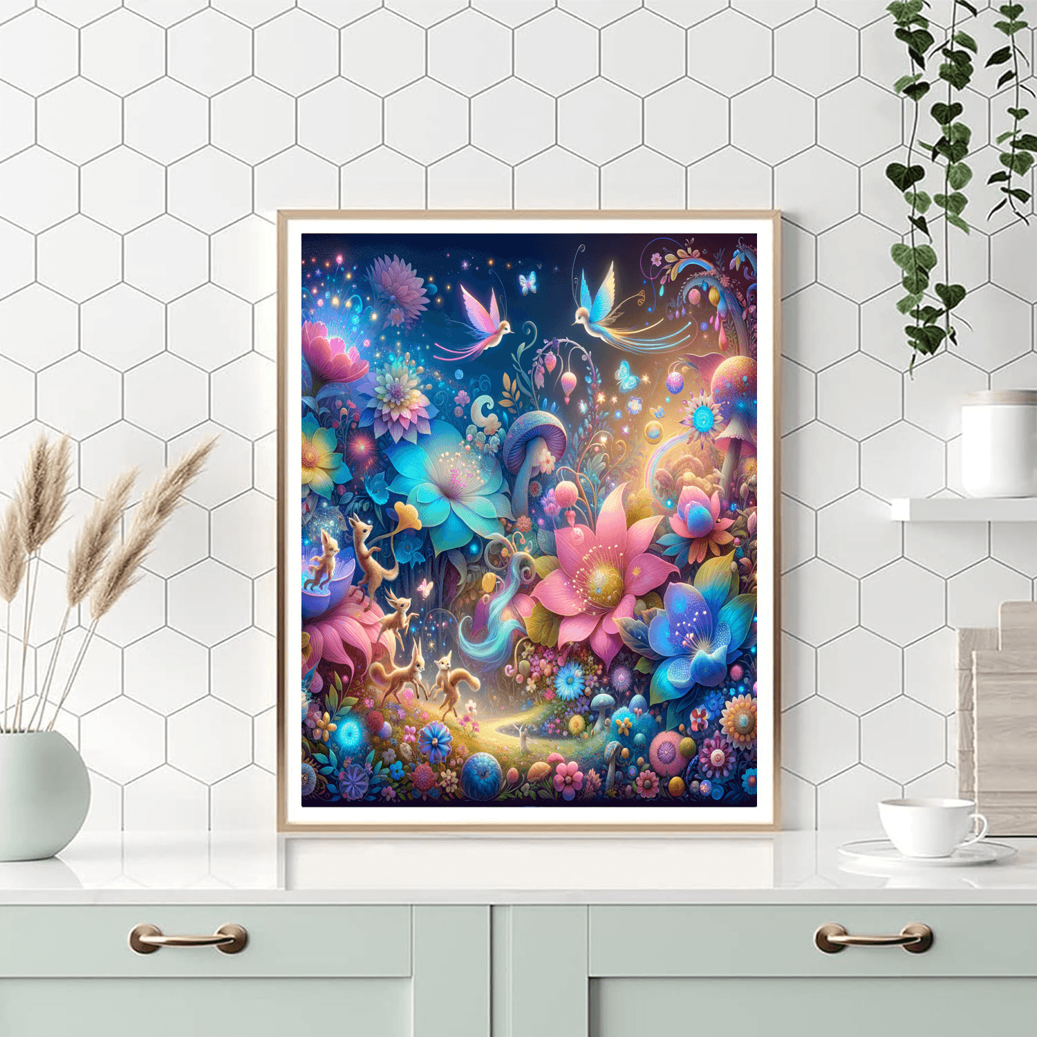 Colorful Fantasy Garden Paint By Number