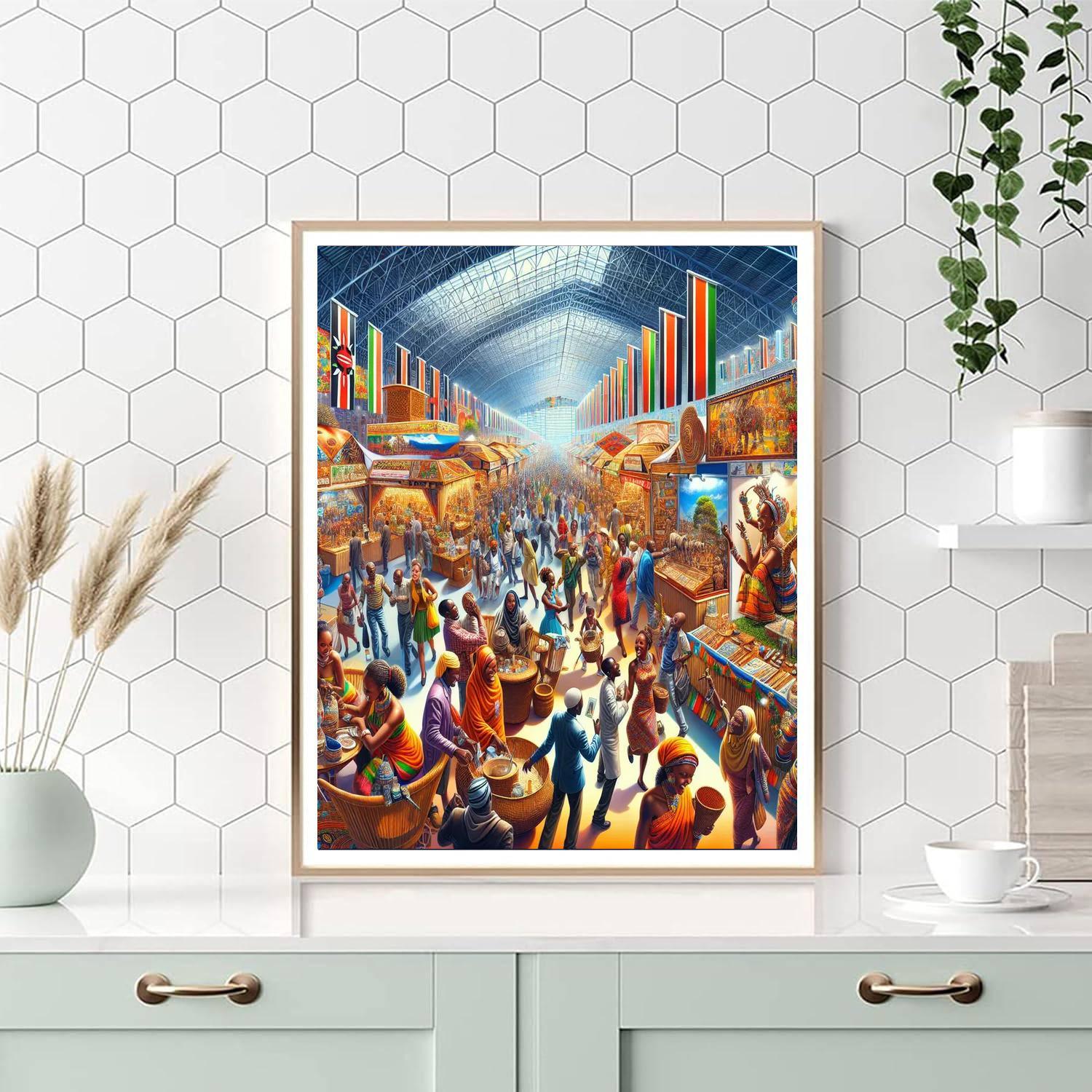 Nairobi International Trade Fair - Kenya Paint By Numbers Art