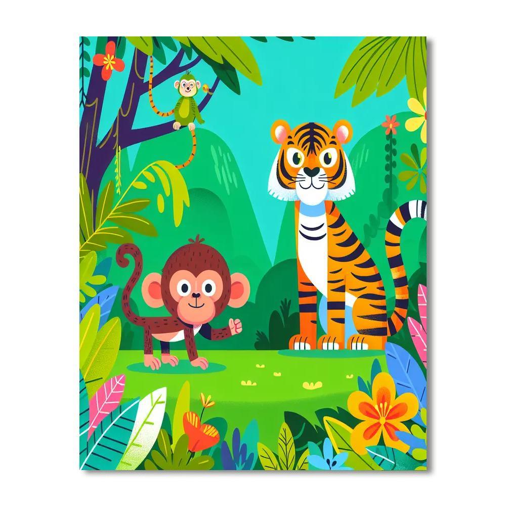 Wild Jungle DIY Paint By Numbers