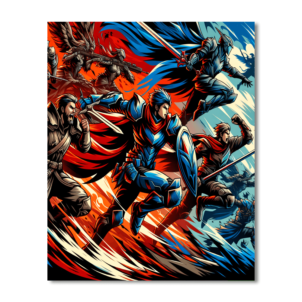 Marvel Heroic Adventures Paint By Number