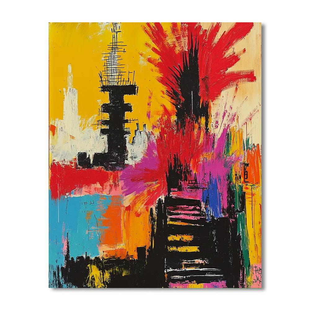 Jean-Michel Basquiat Inspired Alchemy Of Ideas  Paint By Numbers Kits