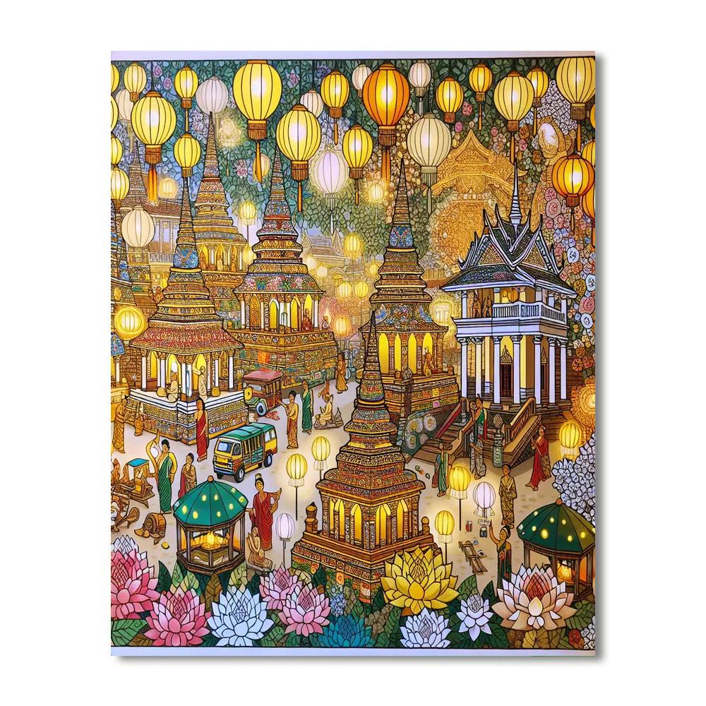 Day Of Vesak - Sri Lanka Paint By Numbers Art