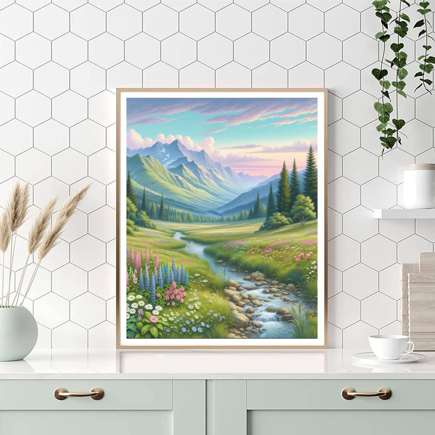 Mountain Meadow Serenity Paint By Color