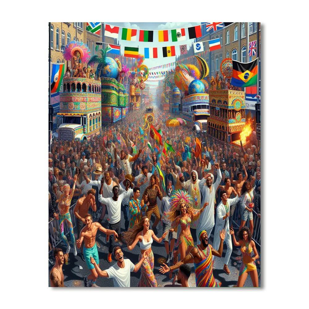 The Carnival Of Cultures Number Painting
