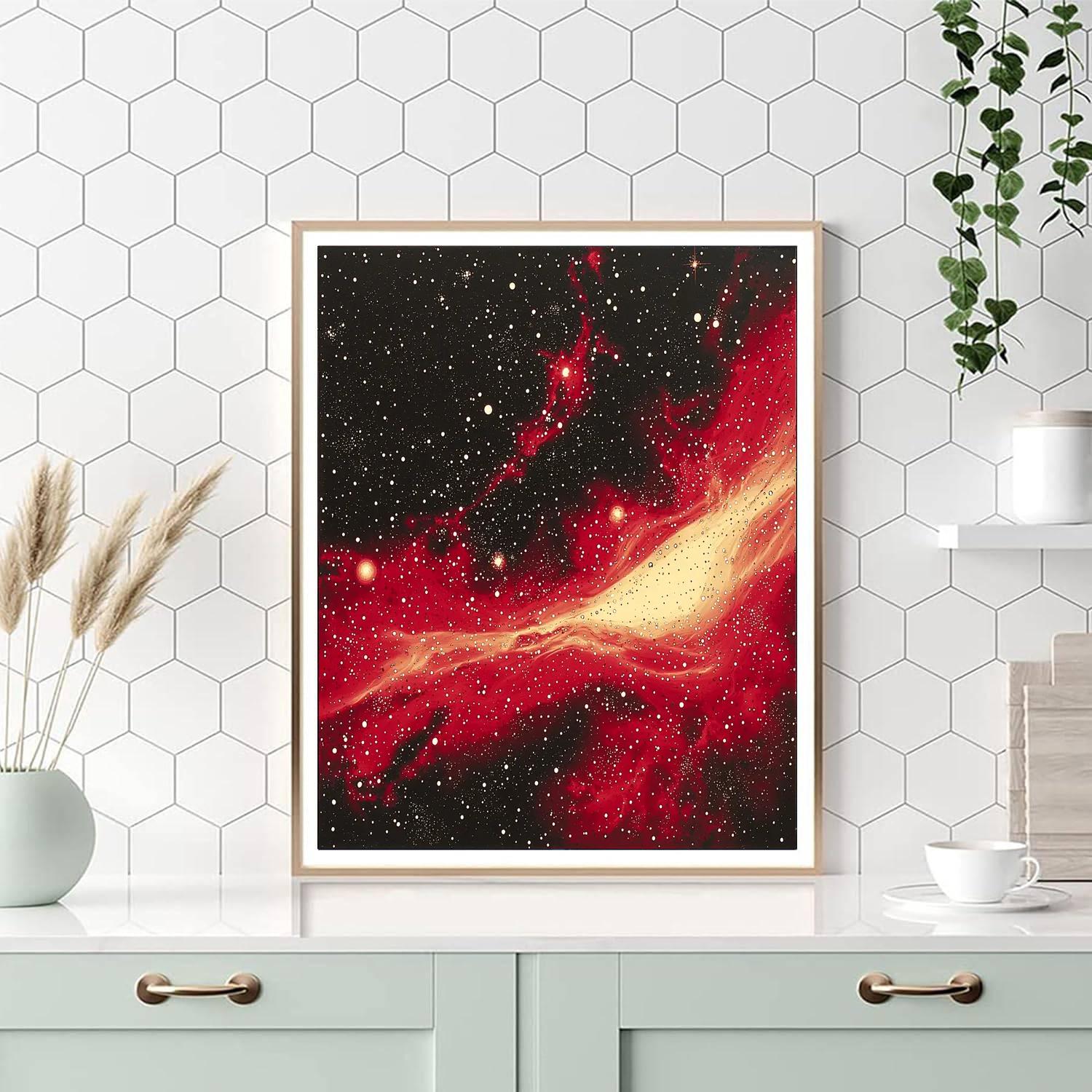 Yayoi Kusama Inspired Starry Abstraction  DIY Paint By Numbers