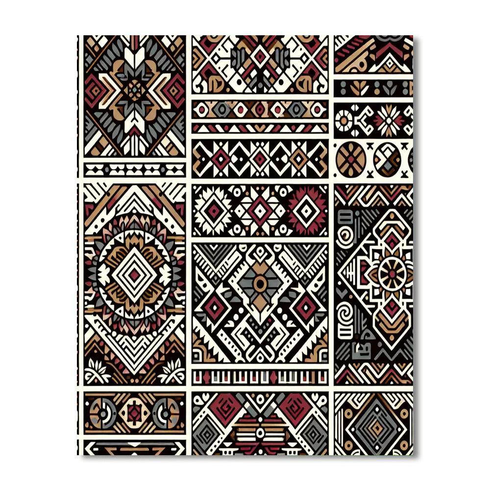 Mystic Tribal Patterns Number Painting