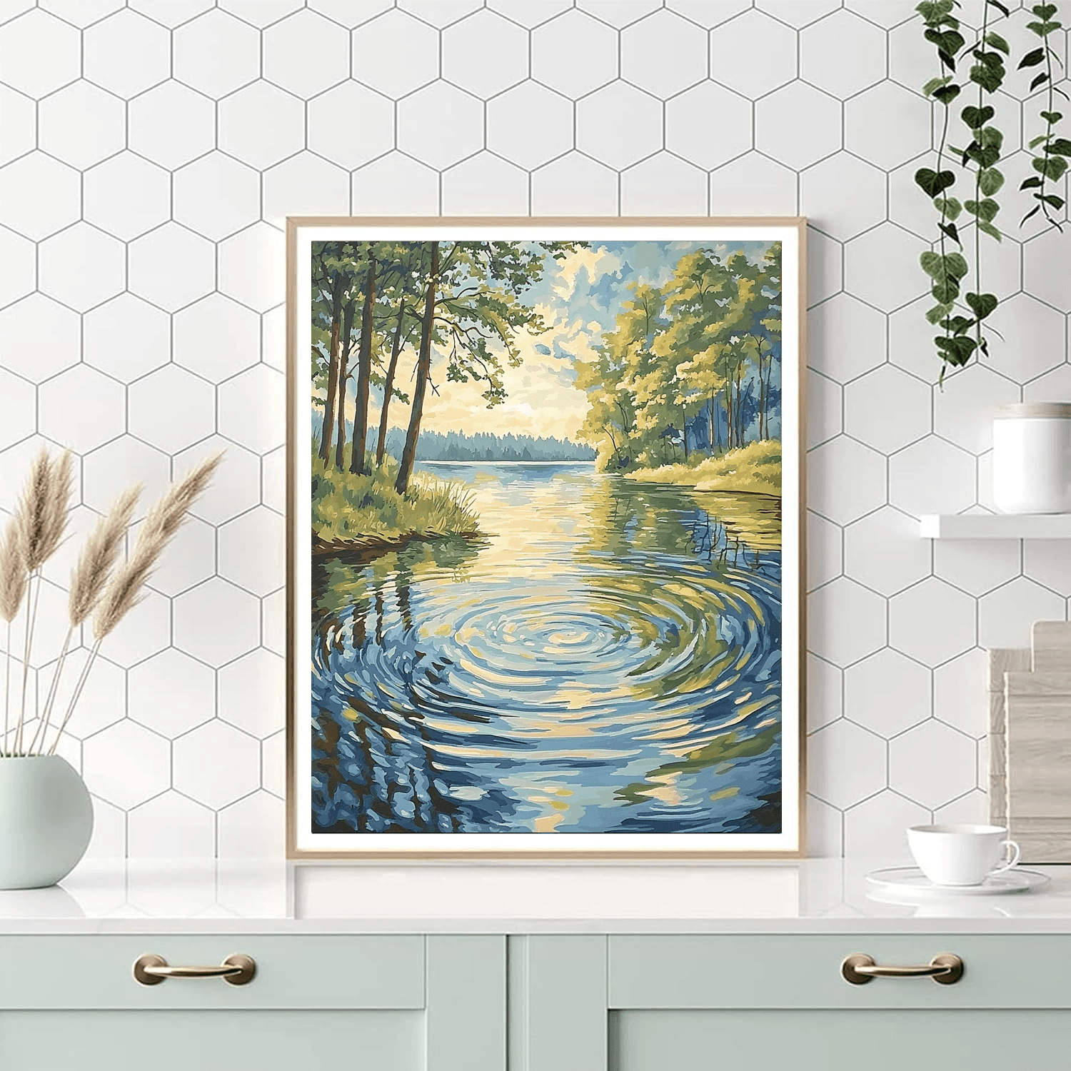 Claude Monet Inspired Tranquil Waters  Paint By Numbers Art