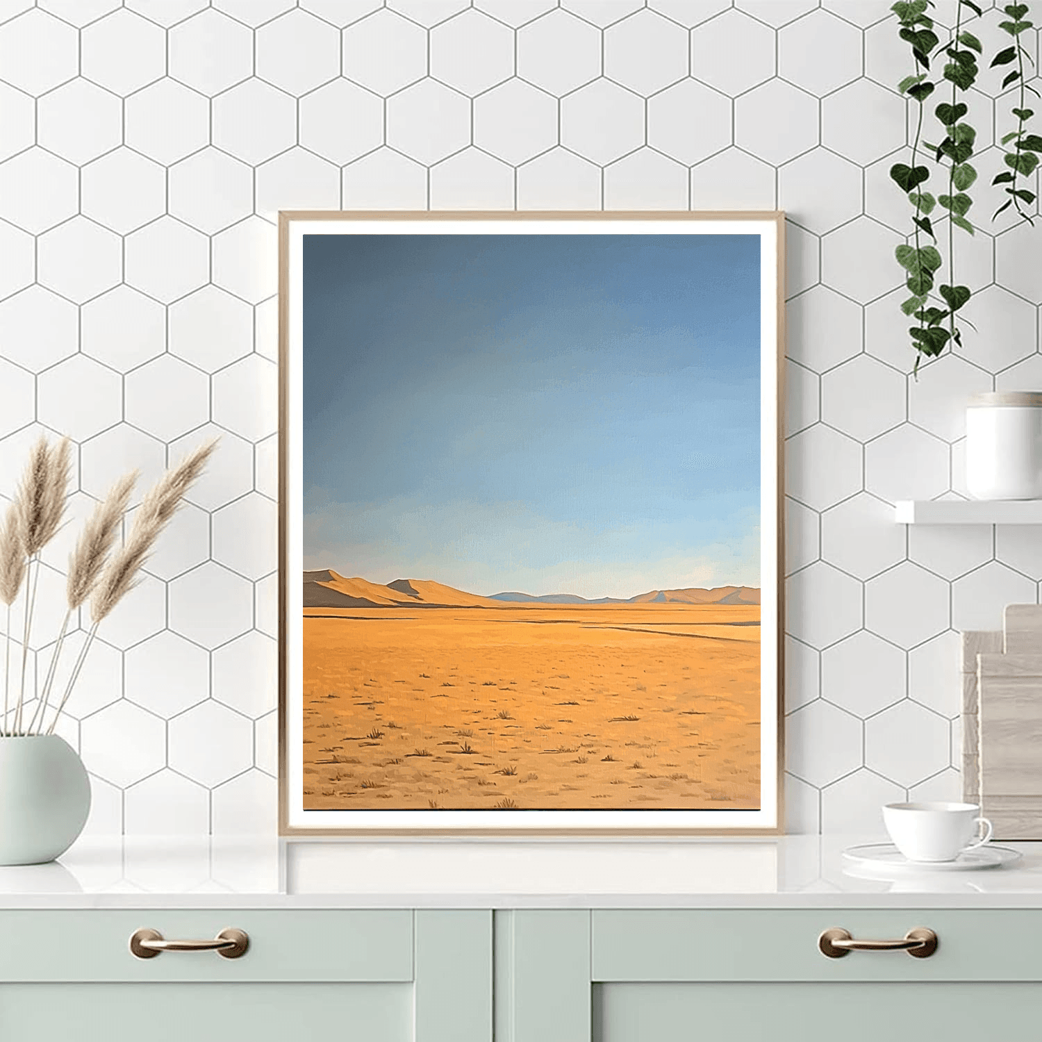 Agnes Martin Inspired Desert Echoes  DIY Paint By Numbers