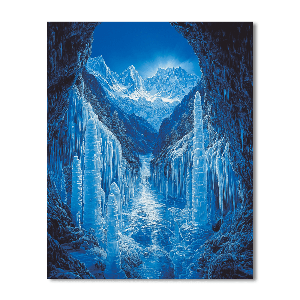 Dachstein Ice Caves - Austria Numbered Painting Kits