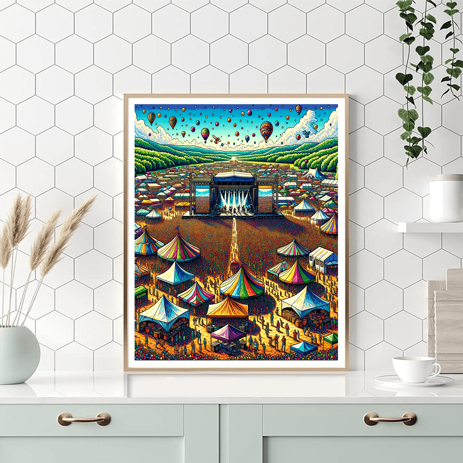 Glastonbury Festival - Pilton DIY Paint By Numbers