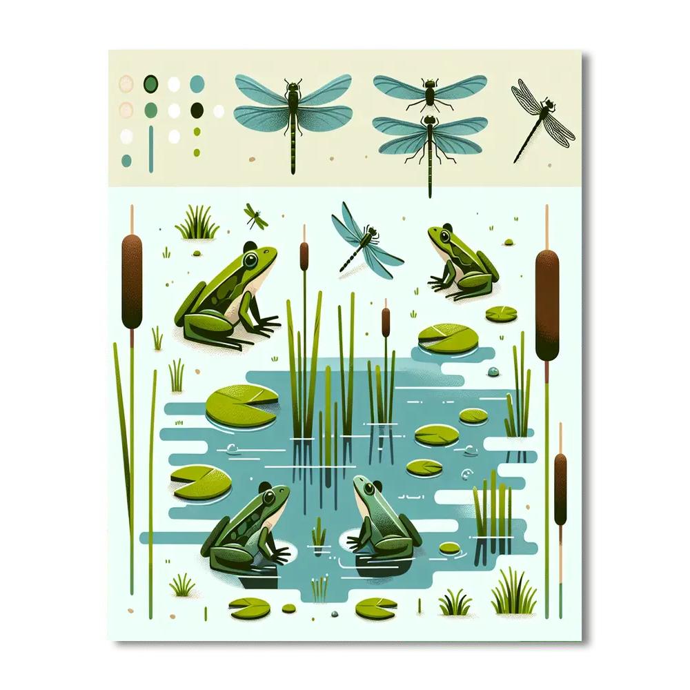 Mystic Marshland Numbered Painting Kits
