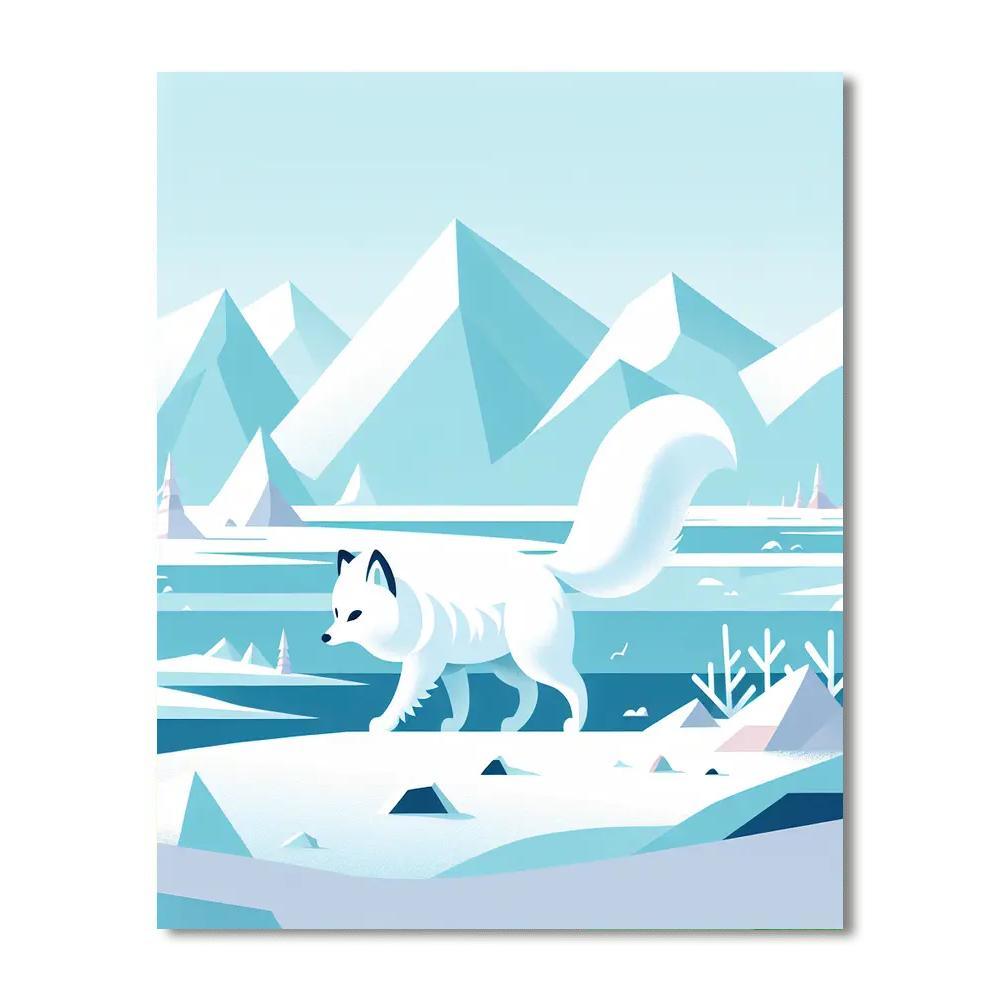 Arctic Fox Tundra Paint By Number