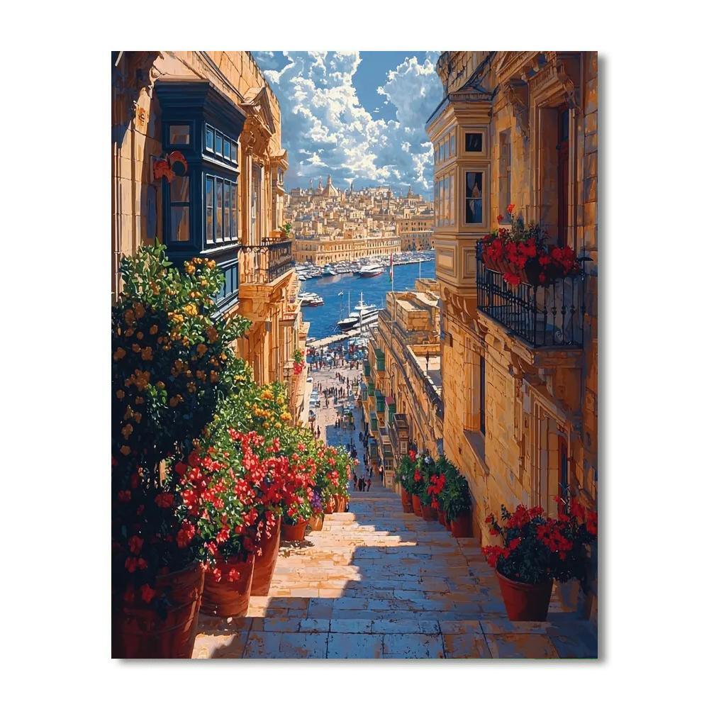 Valletta's Historic Streets Painting Number Kit