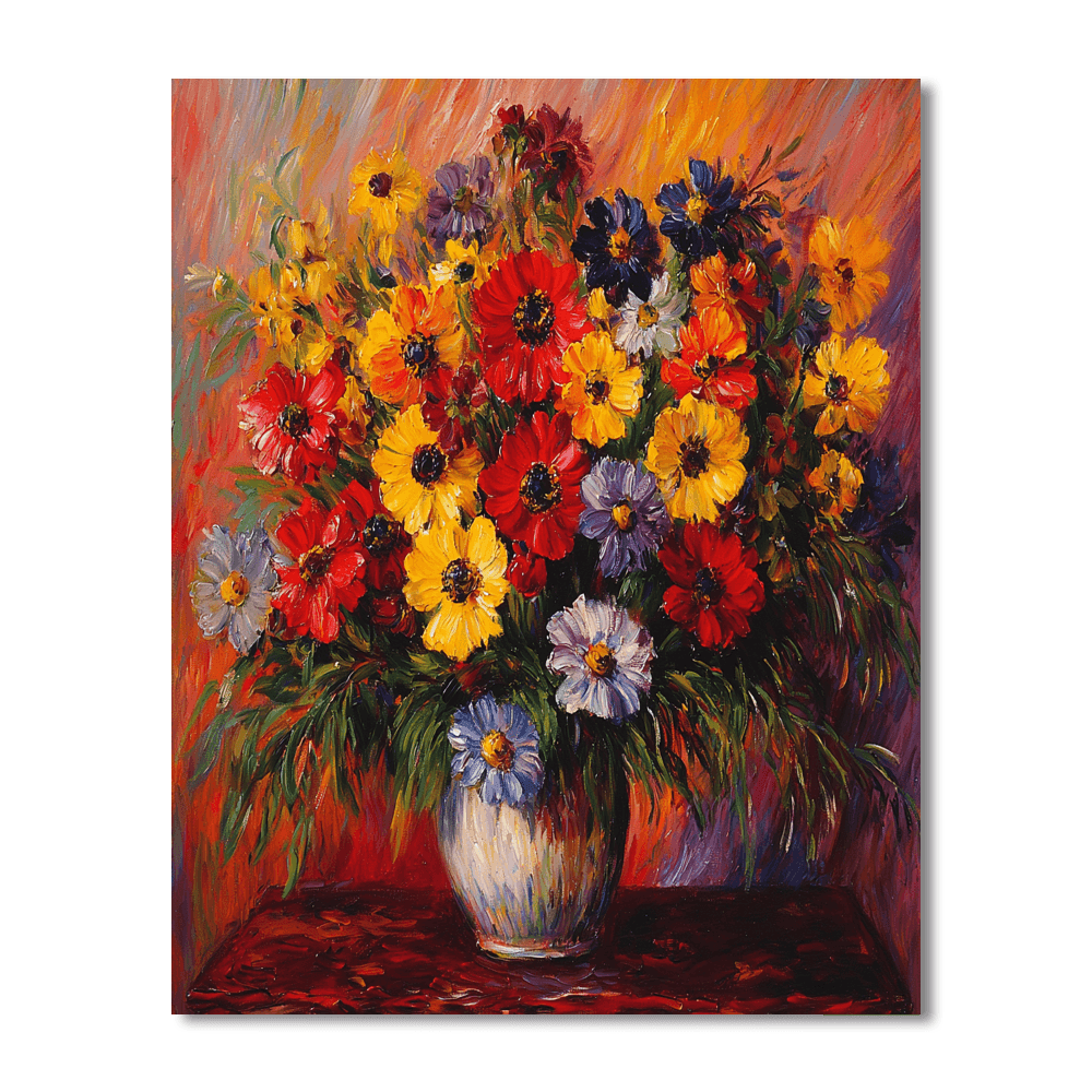Renoir Inspired Timeless Garden Blooms  Painting By Numbers Kit