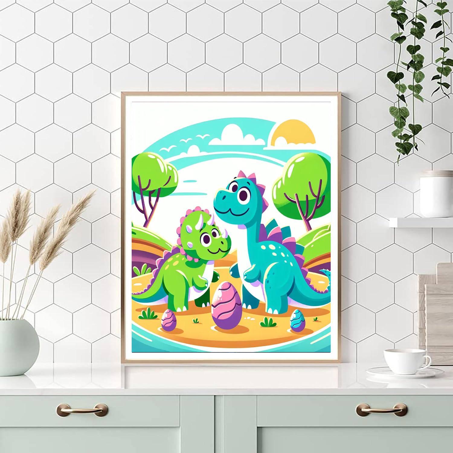 Amazing Dinosaurs Painting By Numbers Kit