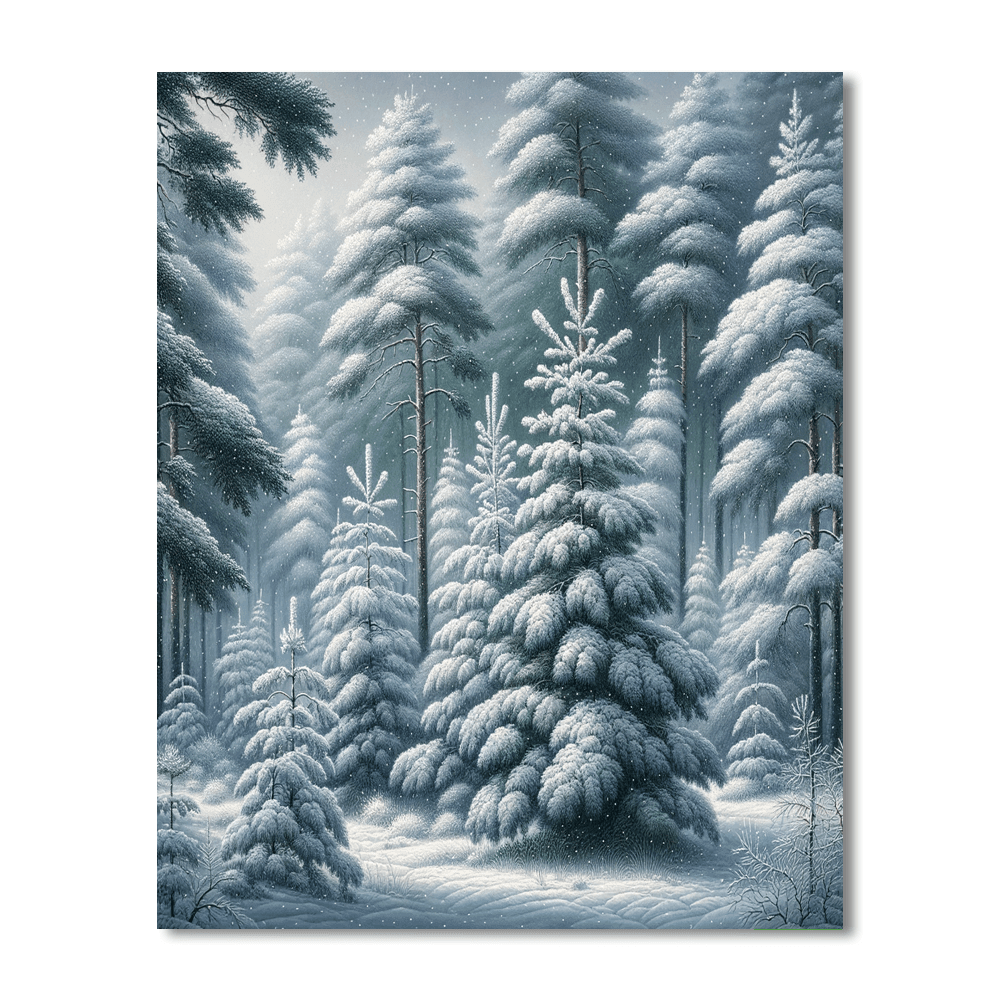 Frosty Pines Paint By Numbers Kits