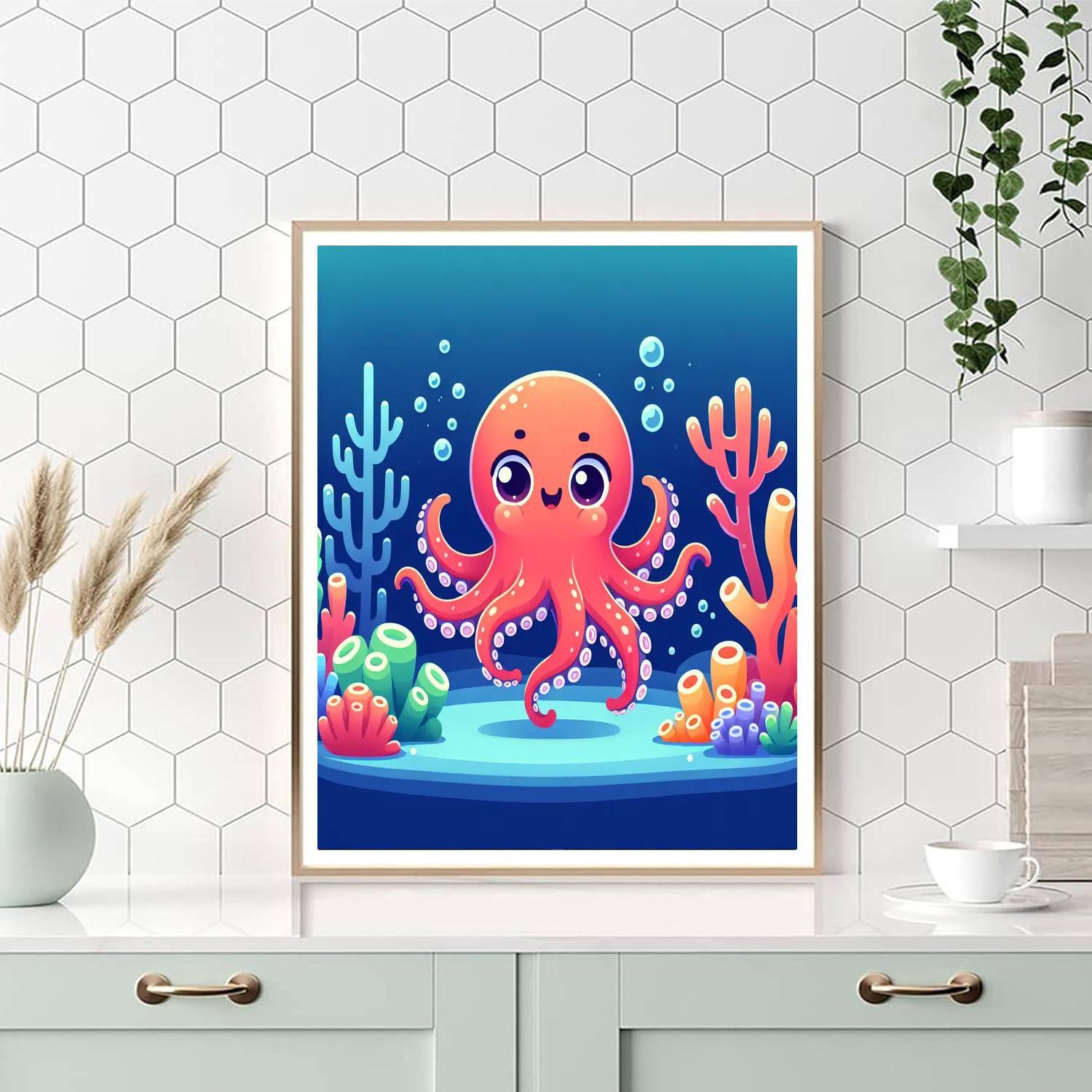 Exploring Octopus Numbered Painting Kits