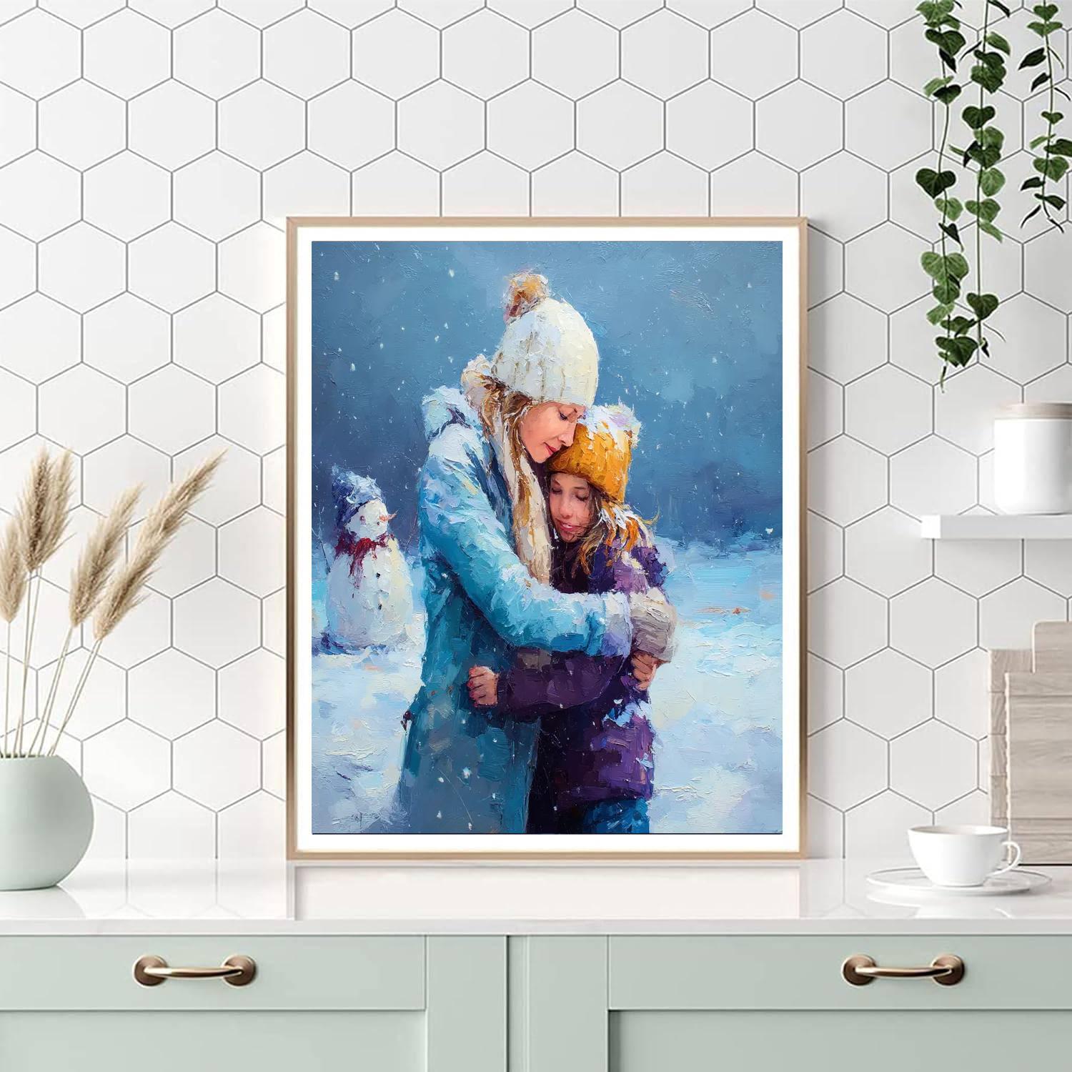 Winter Wonderland Hugs Paint By Numbers Kits