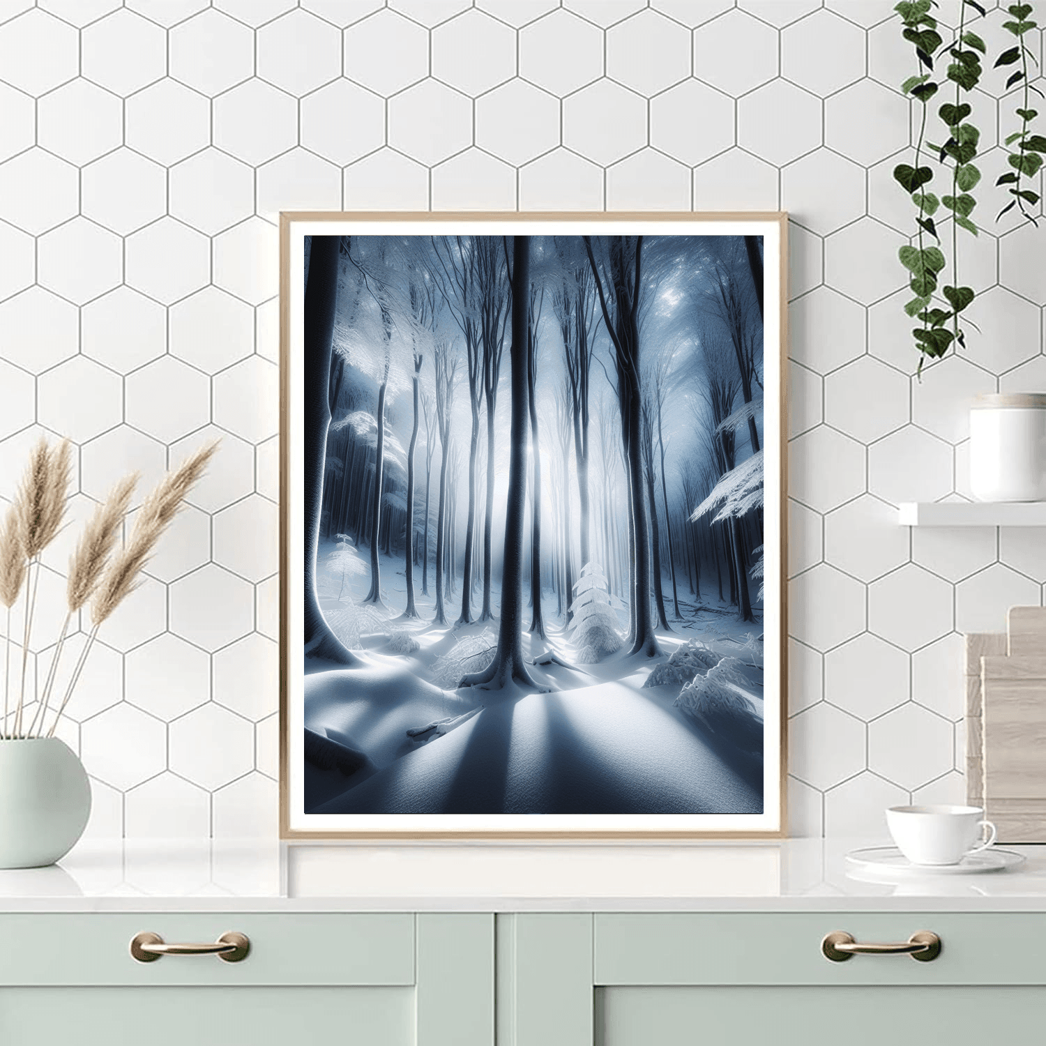 Silent Winter Woods Numbered Painting Kits