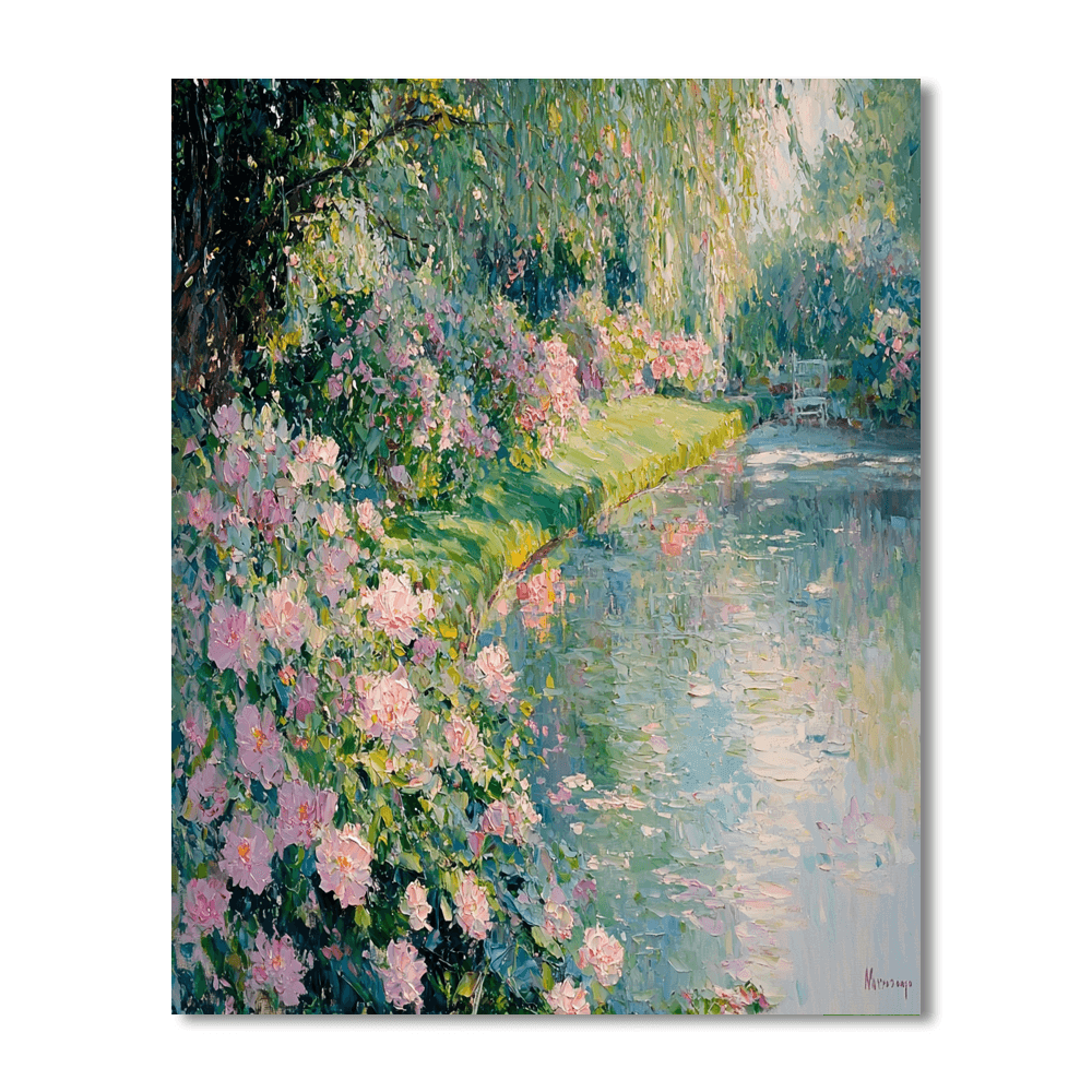 Claude Monet Inspired The Secret Garden  Painting By Numbers Kit