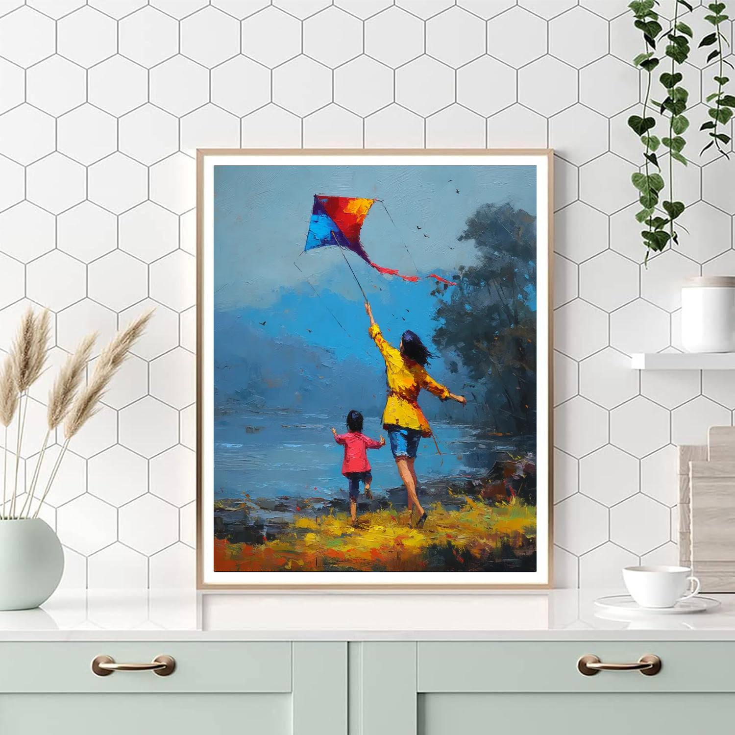 Kite-flying Kisses Paint By Numbers Kits