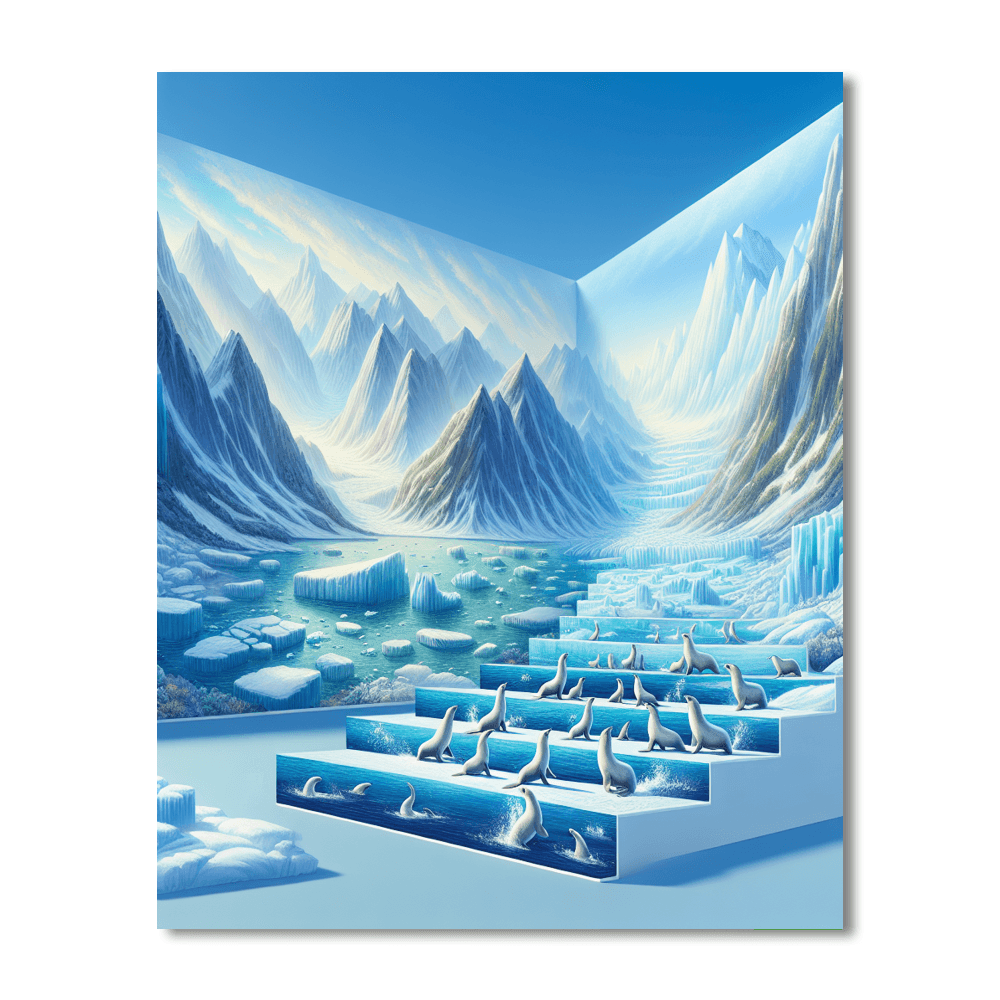 Majestic Polar Wonderland Paint By Numbers Kits