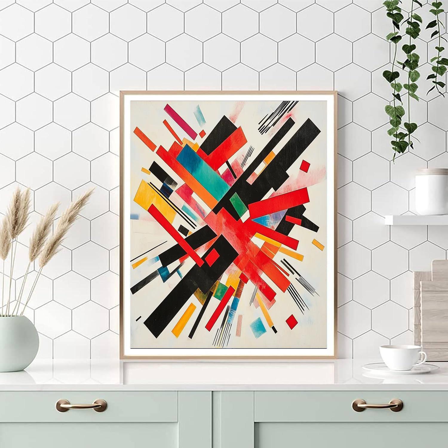 Kazimir Malevich Inspired Radial Dynamics  Paint By Numbers